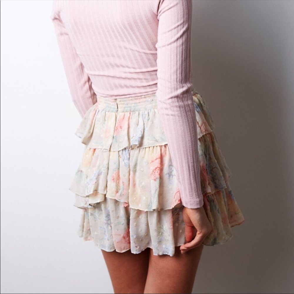 ✨NWT | Bardot X Revolve | Dobby Gypsy Skirt - Picture 3 of 12